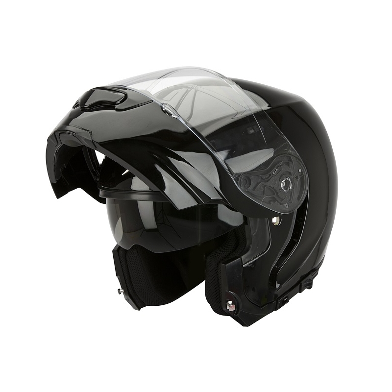 Kask motocyklowy przechylając Scorpion Exo-3000 czarny błyszczący