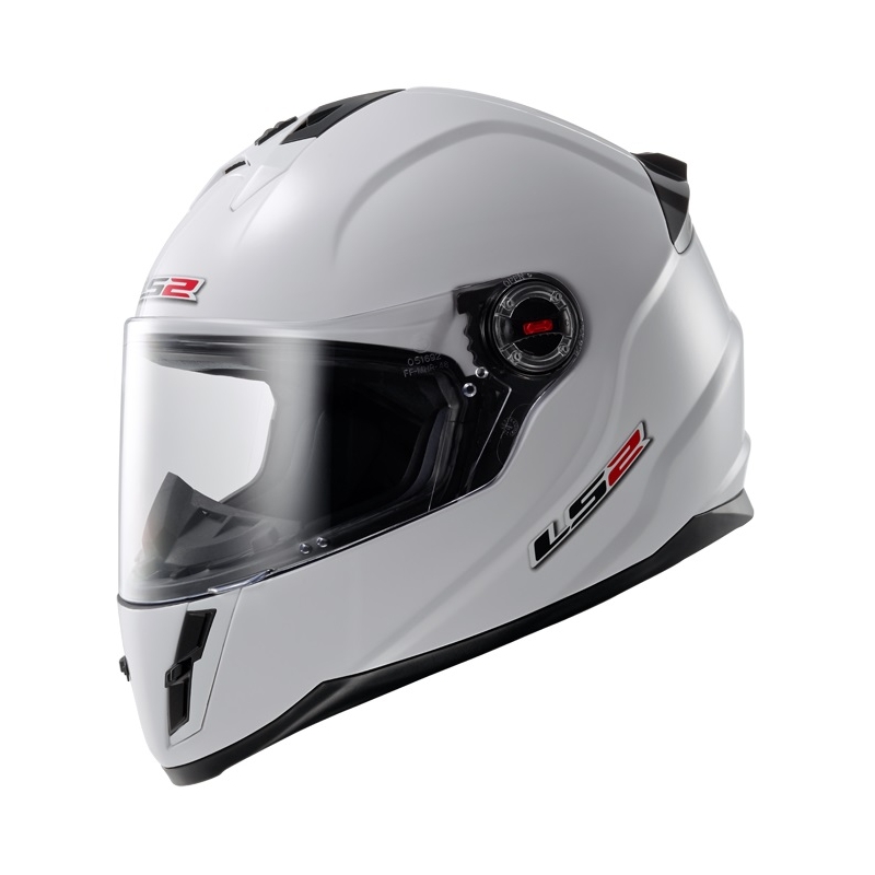 Dziecięcy integralny kask motocyklowy LS2 FF392 Mono Junior biały wyprzedaż