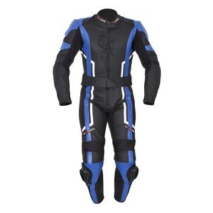 Damski skórzany kombinezon motocyklowy Sandra Tschul 187 czarno-niebieski wyprzedaż