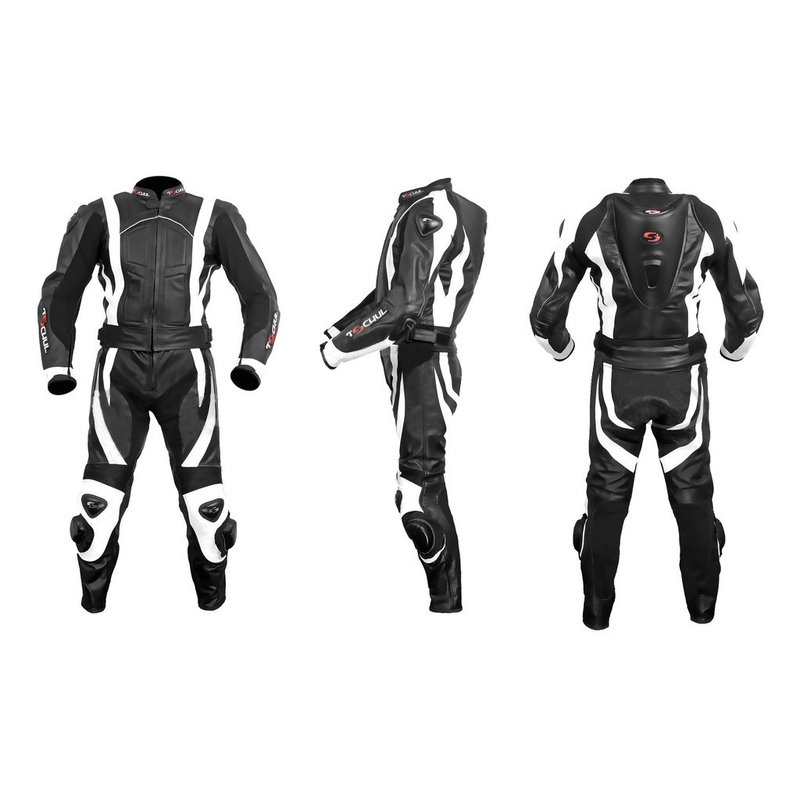 Kombinezon męski Tschul 787 czarno-biały wyprzedaż