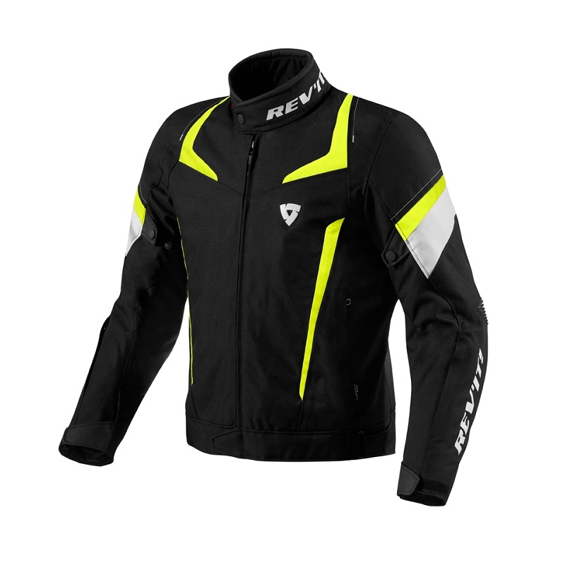 Kurtka motocyklowa Revit Jupiter czarno-fluo żółta