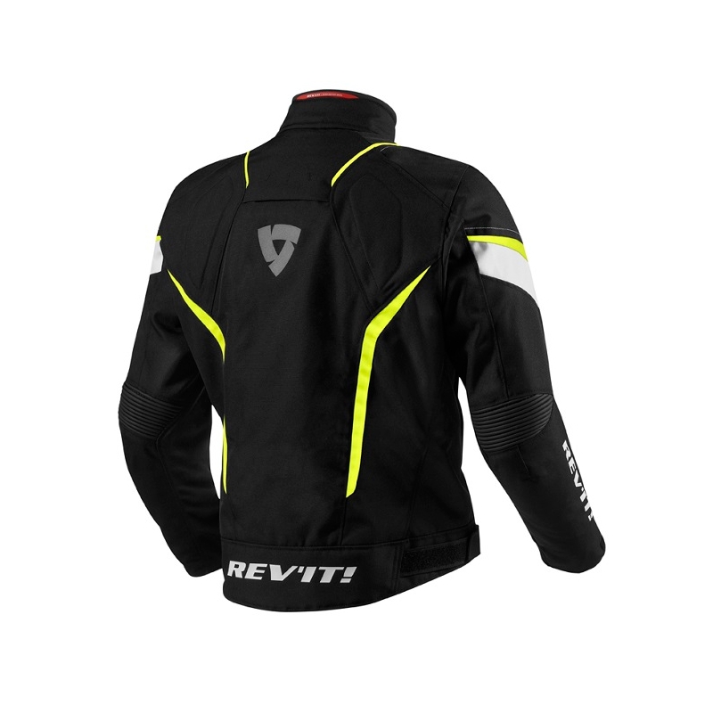 Kurtka motocyklowa Revit Jupiter czarno-fluo żółta