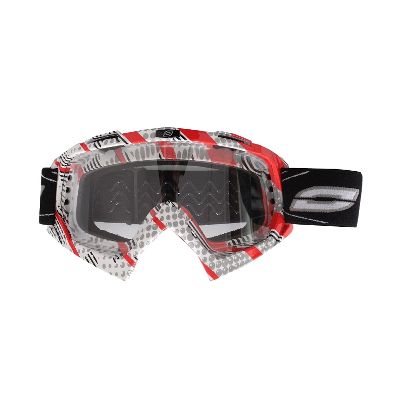 Motokrosowe okulary Ozone MX Mud czerwono-szare