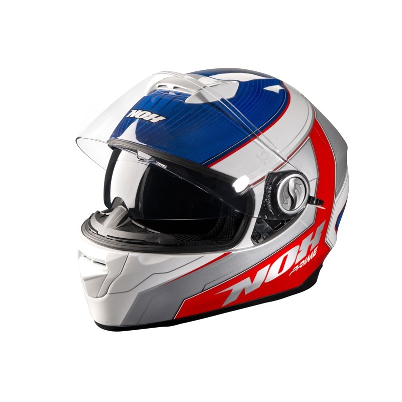 Integralny kask motocyklowy NOX N301 Prime niebiesko-czerwony wyprzedaż