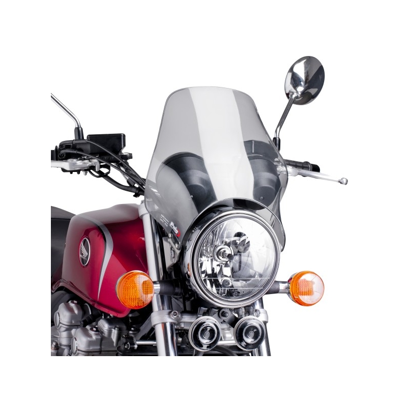 Windshield PUIG NAKED smoke universal