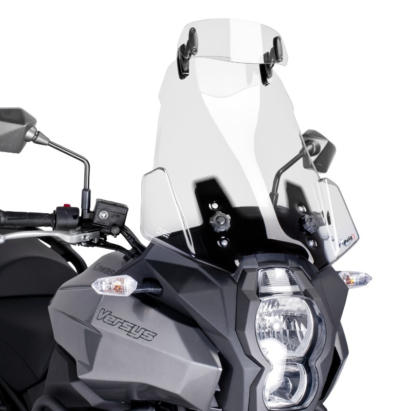 Multiadjustable visor PUIG clip-on transparent
