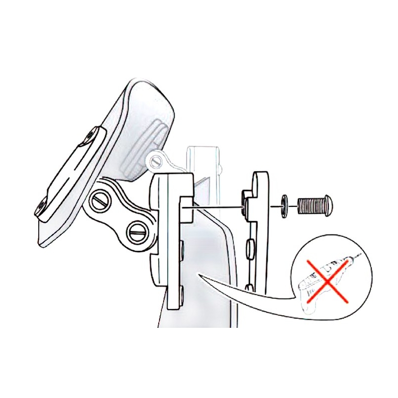 Multiadjustable visor PUIG clip-on transparent