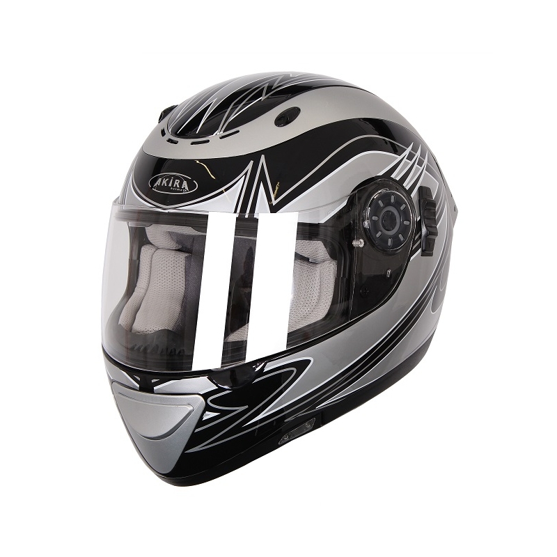 Kask motocyklowy Akira Izumi 2205 szaro-czarny wyprzedaż