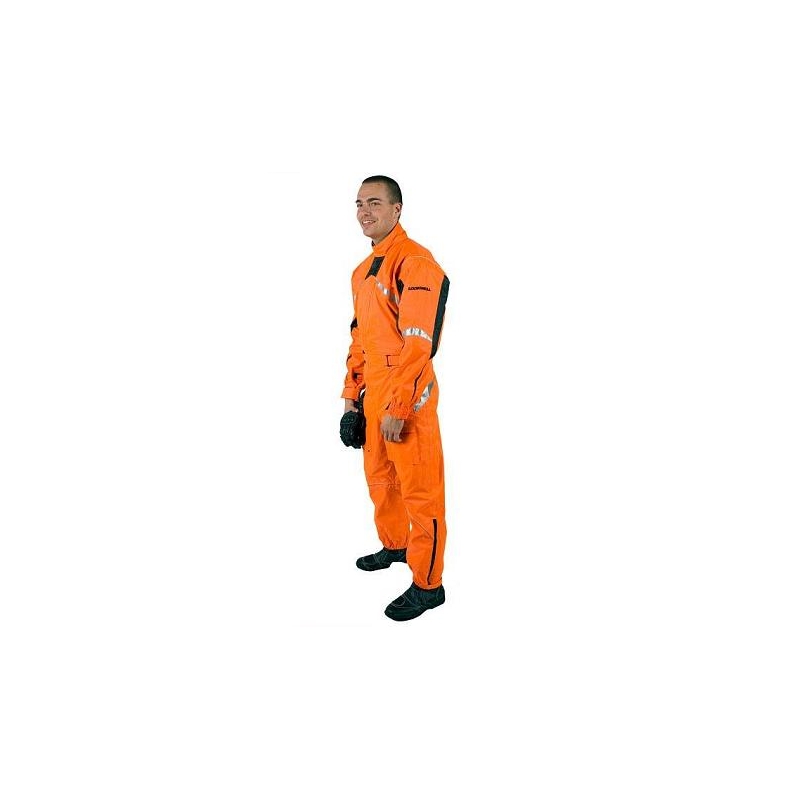 Wodoodporne kombinezony Lookwell Hiker pomarańczowy neon. - Rozmiar 3XL