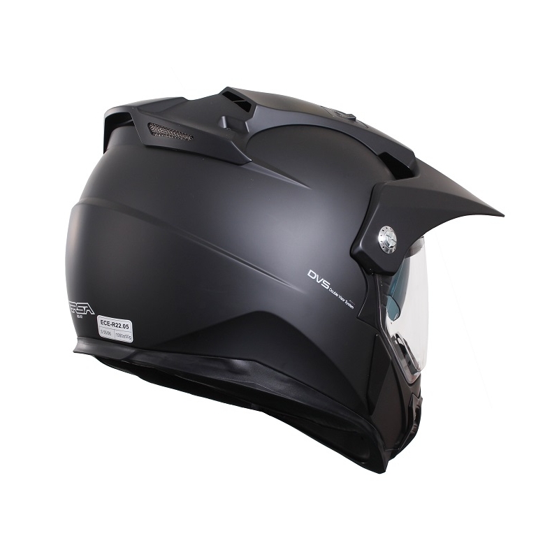 Enduro kask z blendą przeciwsłoneczną RSA MX-01 czarny matowy wyprzedaż