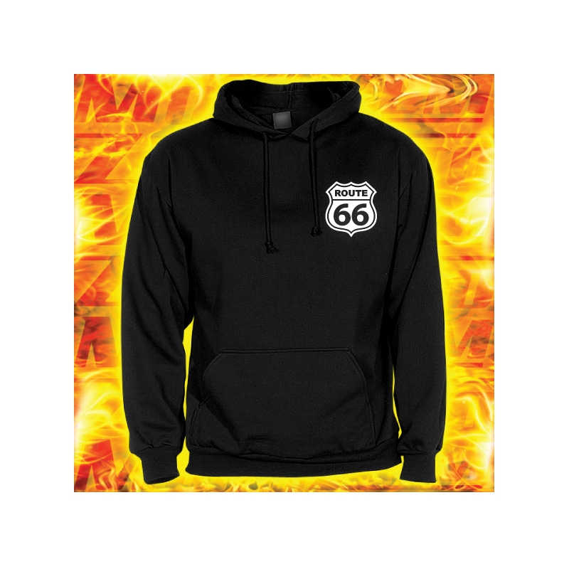 Bluza z motywem Route 66 z kapturem