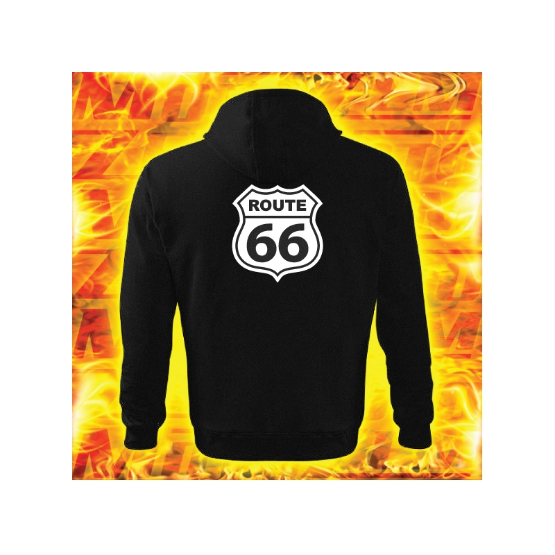 Bluza z motywem Route 66 z kapturem