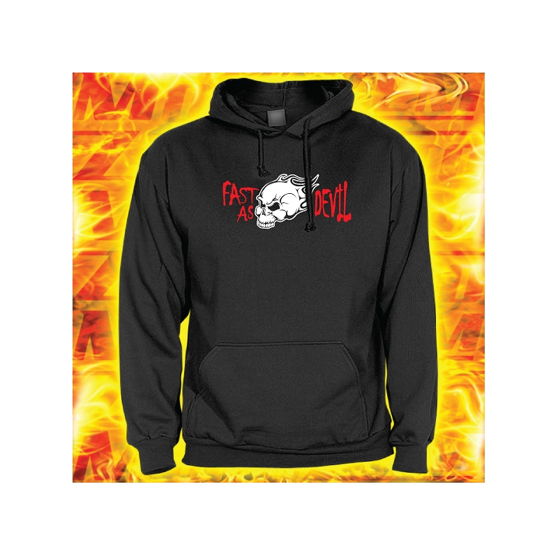 Bluza z motywem Fast as Devil z kapturem