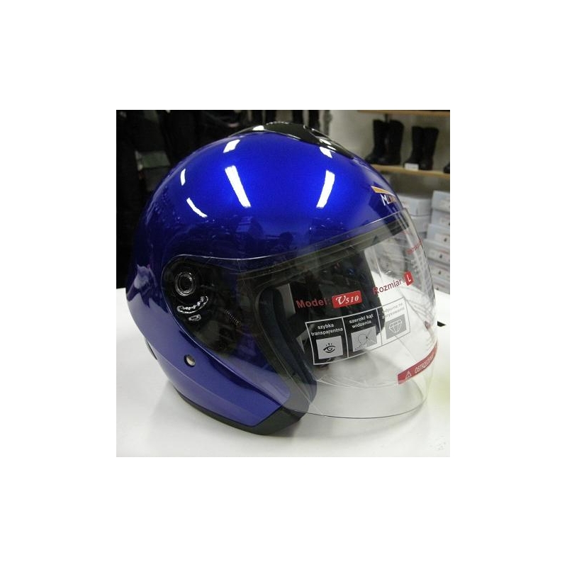 Otwarty motocykla kask z pleksi M-Line V510