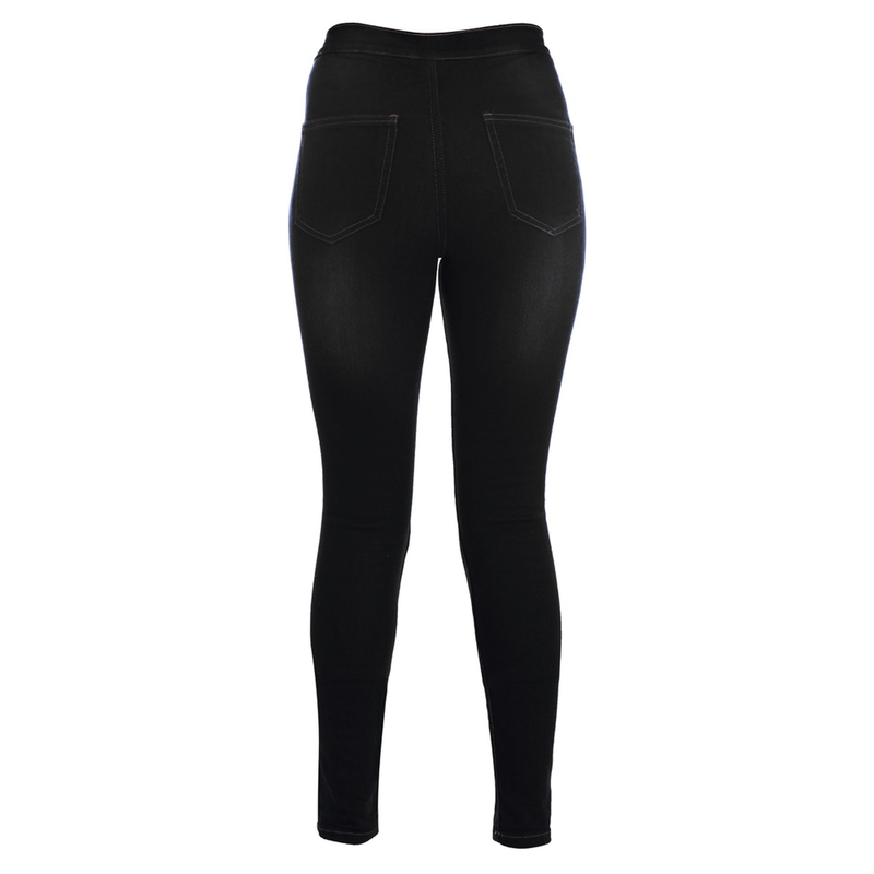 Damskie legginsy Oxford Jeggings czarne skrócone