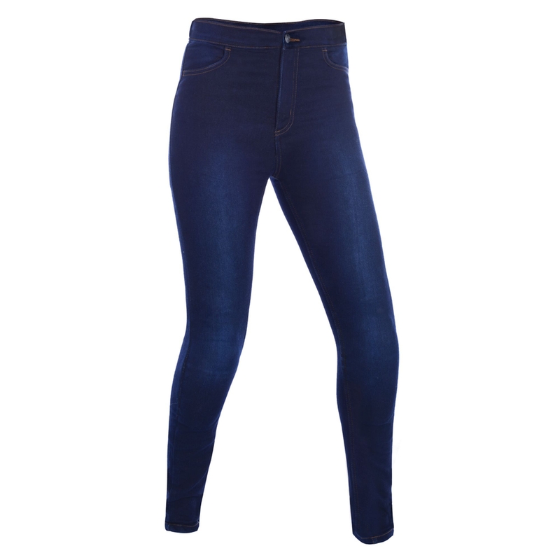 Damskie legginsy Oxford Jeggings niebieskie skrócone