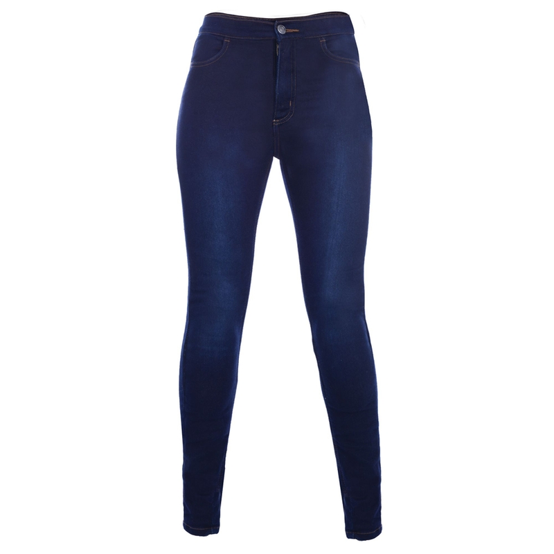 Damskie legginsy Oxford Jeggings niebieskie skrócone