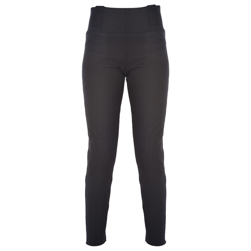 Damskie legginsy Oxford Super Leggings czarne skrócone