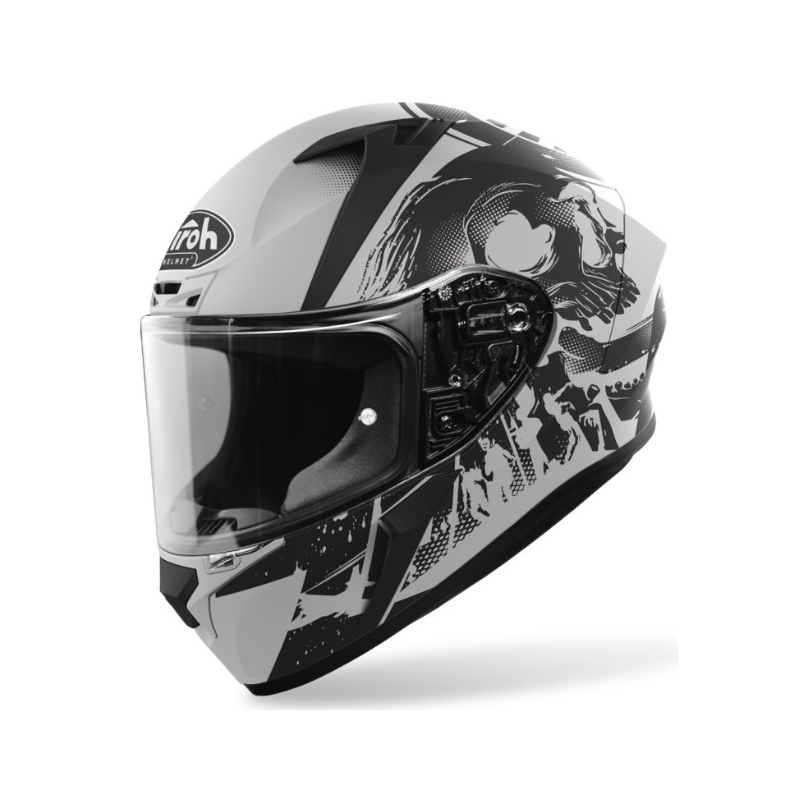 Integralny kask motocyklowy Airoh Valor Akuna szaro-czarny
