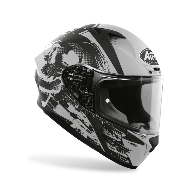 Integralny kask motocyklowy Airoh Valor Akuna szaro-czarny