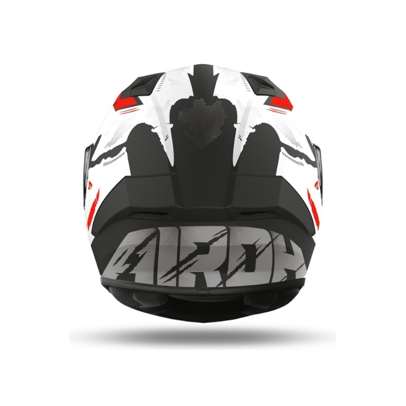 Integralny kask motocyklowy Airoh Valor Nexy biało-czarno-fluo pomarańczowy wyprzedaż