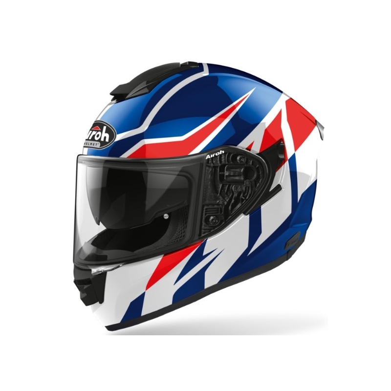 Integralny kask motocyklowy Airoh ST 501 Frost niebiesko-biało-czerwony