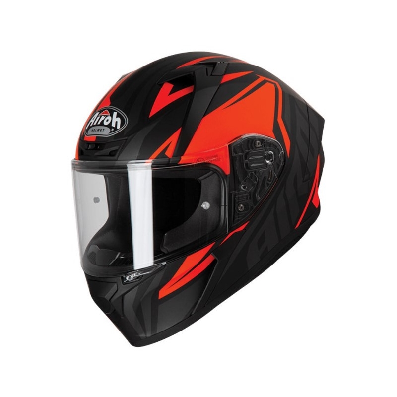 Integralny kask motocyklowy Airoh Valor Impact czarno-pomarańczowy