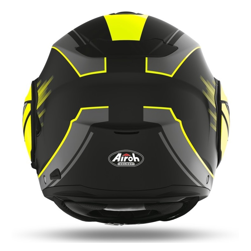 Kask z podnoszoną szczęką Airoh REV19 Ikon czarno-fluo żółty