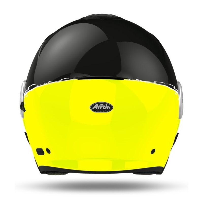 Otwarty kask motocyklowy Airoh Helios Fluo czarno-żółty