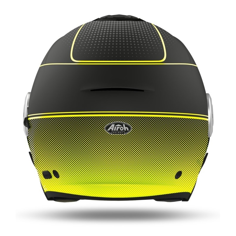 Otwarty kask motocyklowy Airoh Helios Map czarno-fluo żółty wyprzedaż