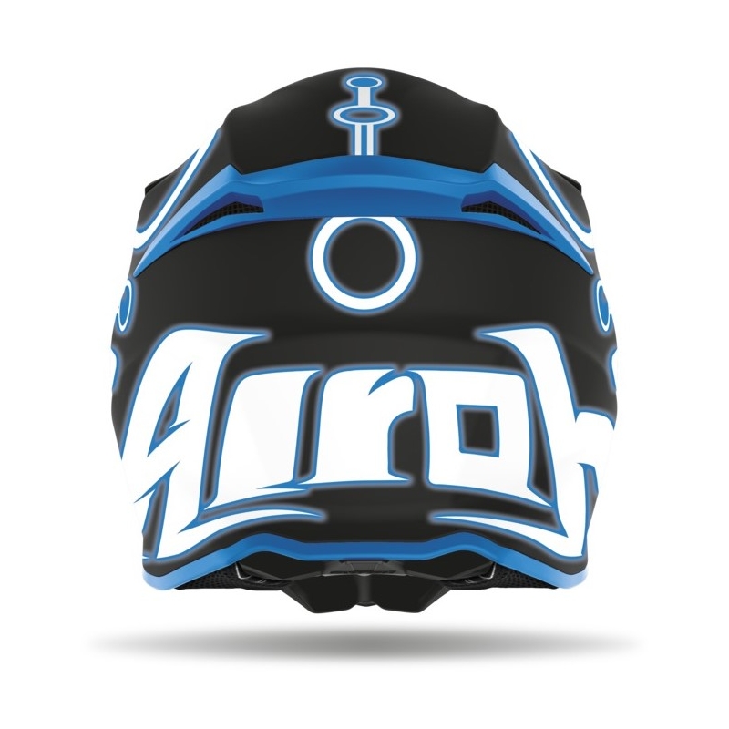 Motocrossowy kask Airoh Twist Neon czarno-niebieski