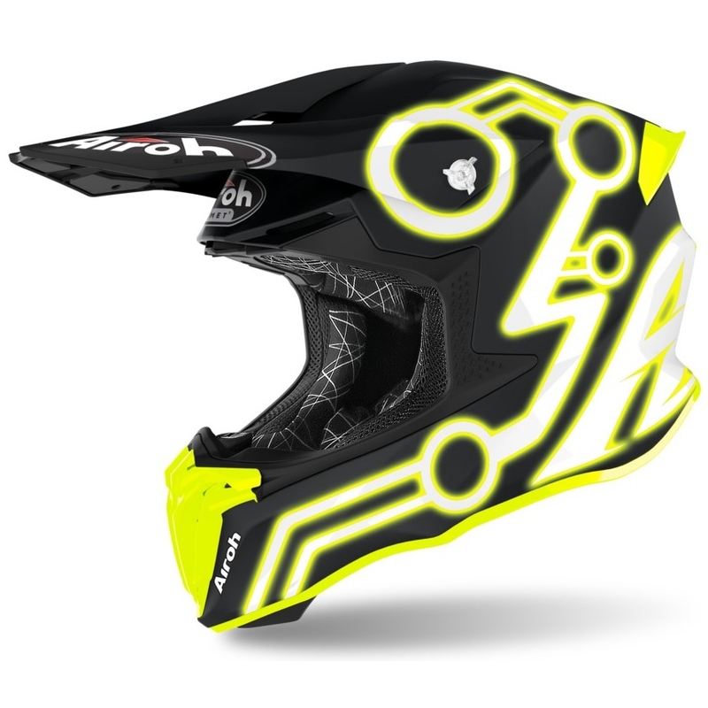 Motocrossowy kask Airoh Twist Neon czarno-żółty