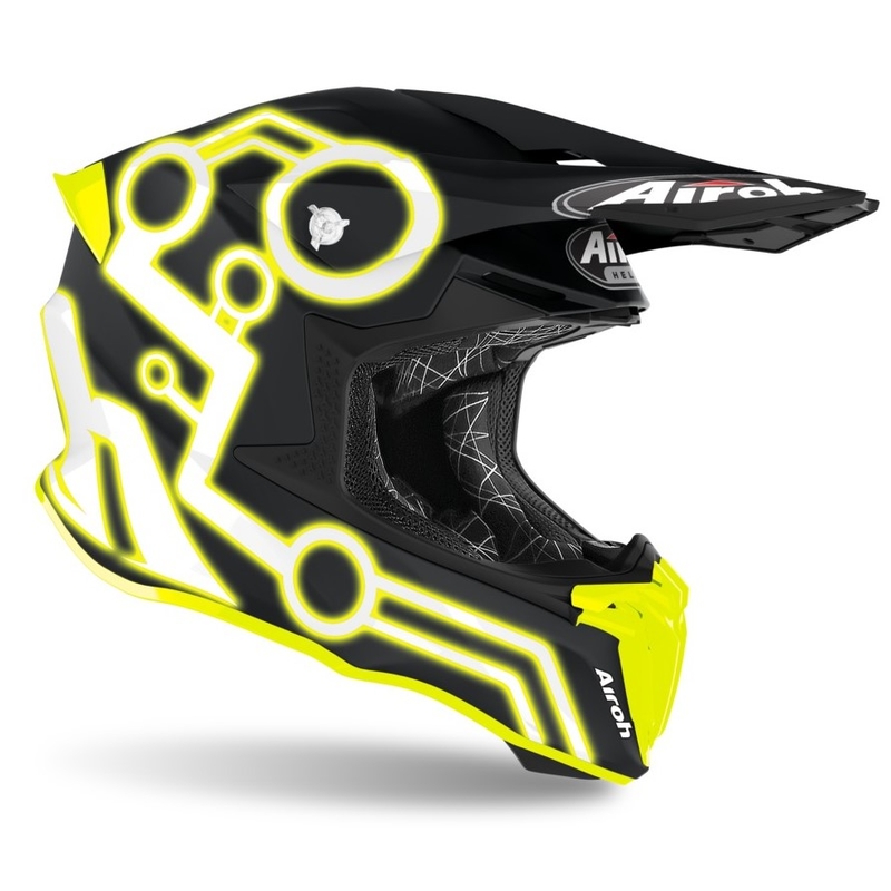 Motocrossowy kask Airoh Twist Neon czarno-żółty
