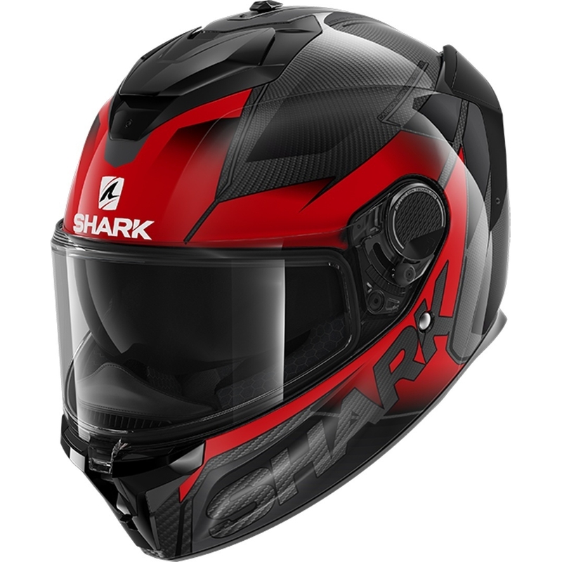 Integralny kask motocyklowy SHARK SPARTAN GT Carbon Shestter czarno-czerwony