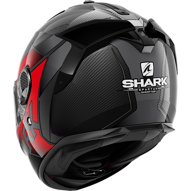 Integralny kask motocyklowy SHARK SPARTAN GT Carbon Shestter czarno-czerwony