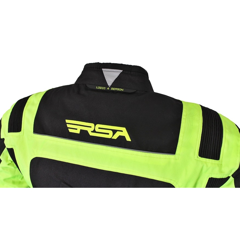 Kurtka motocyklowa RSA Gear czarno-fluo żółta wyprzedaż
