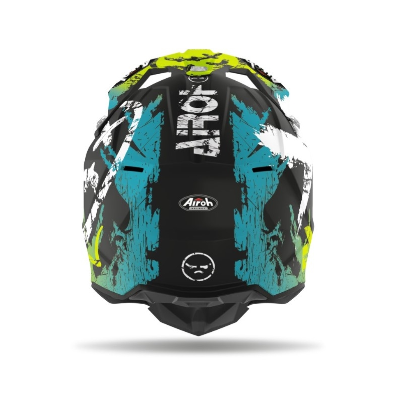 Motocrossowy kask Airoh Wraap Smile żółto-czarny wyprzedaż