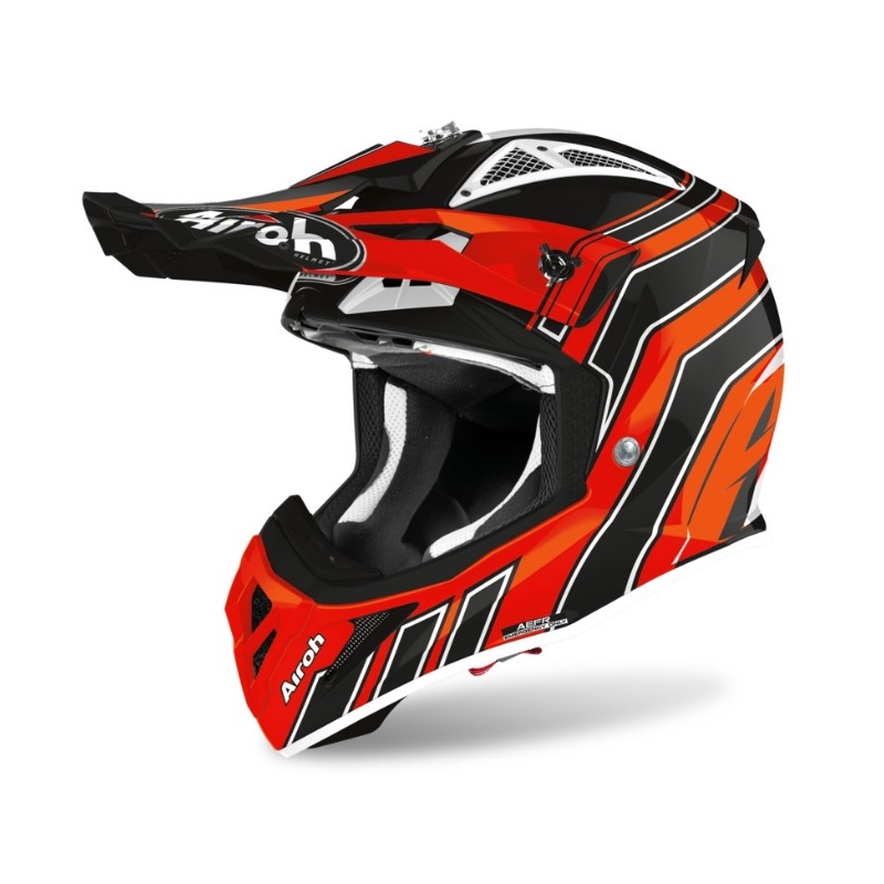 Motocrossowy kask Airoh Aviator Ace Art pomarańczowo-czarny 2021