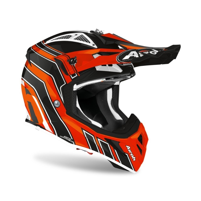 Motocrossowy kask Airoh Aviator Ace Art pomarańczowo-czarny 2021