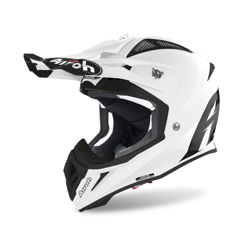 Motocrossowy kask Airoh Aviator Ace Color biały wyprzedaż