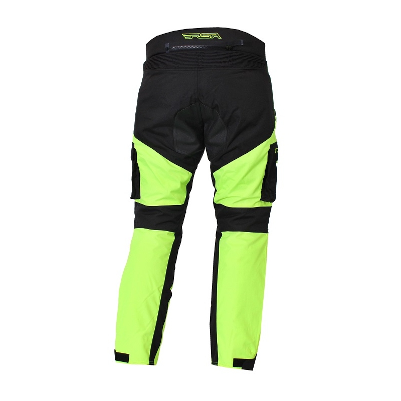 Spodnie na motocykl RSA Tops czarno-fluo żółte wyprzedaż