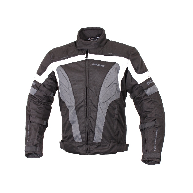 Moto kurtka Ozone Delta 2 czarno-biała wyprzedaż