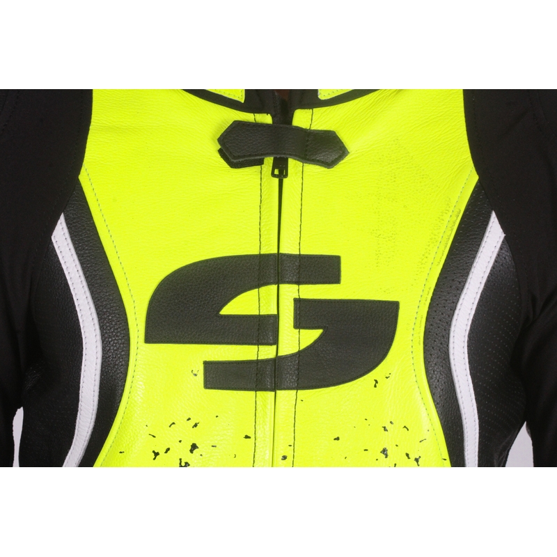 Kombinezon motocyklowy Tschul 585 czarno-fluo żółty wyprzedaż