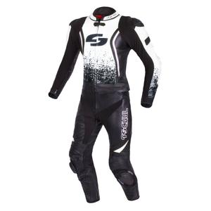 Kombinezon motocyklowy Tschul 585 czarno-biały wyprzedaż