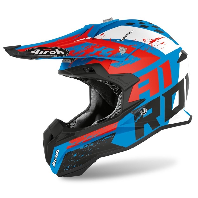 Motocrossowy kask Airoh Terminator Hanger tyrkusowy matowy