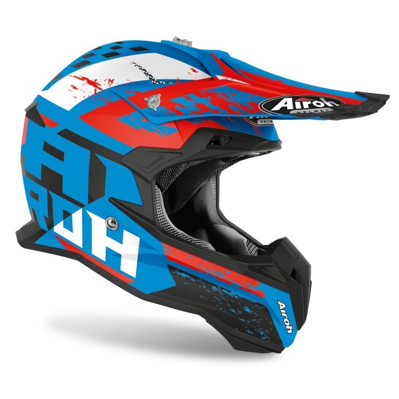 Motocrossowy kask Airoh Terminator Hanger tyrkusowy matowy