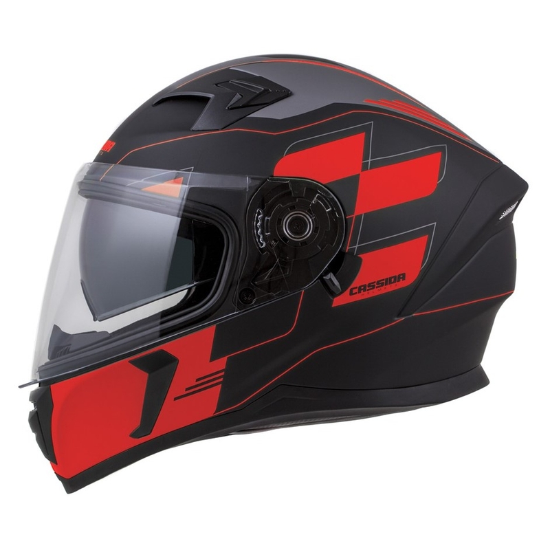 Integralny kask motocyklowy Cassida Integral 3.0 RoxoR czarno-szaro-fluo czerwony