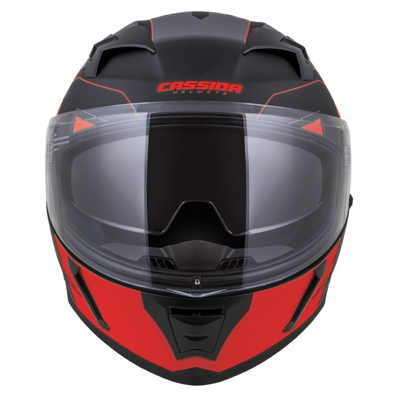 Integralny kask motocyklowy Cassida Integral 3.0 RoxoR czarno-szaro-fluo czerwony