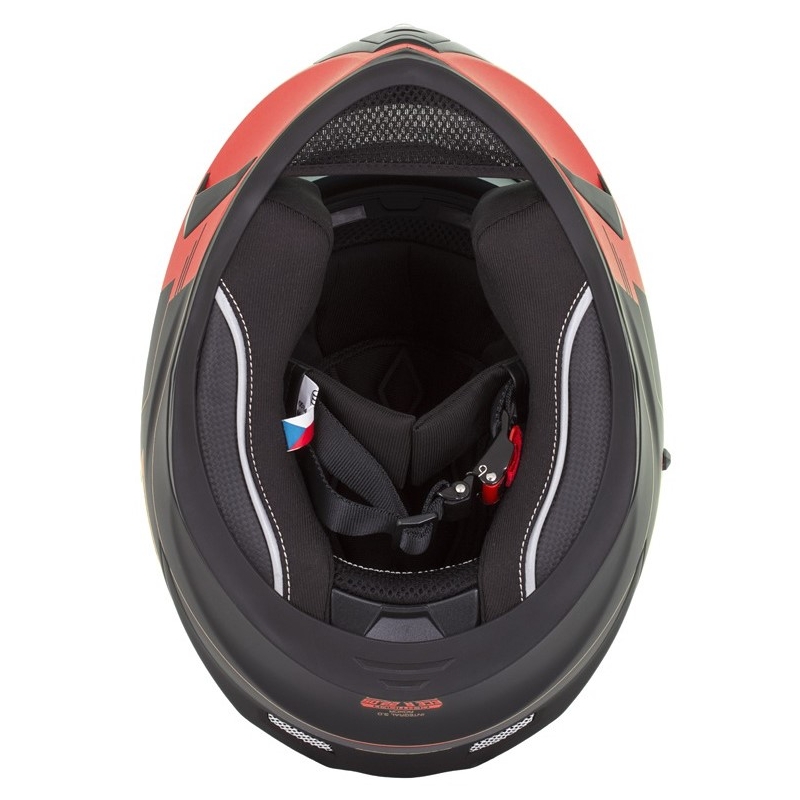 Integralny kask motocyklowy Cassida Integral 3.0 RoxoR czarno-szaro-fluo czerwony