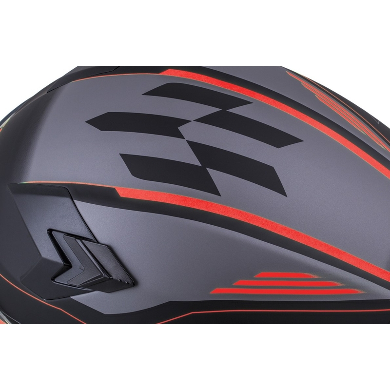 Integralny kask motocyklowy Cassida Integral 3.0 RoxoR czarno-szaro-fluo czerwony